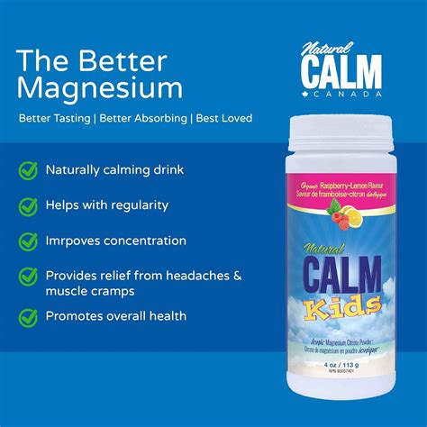 Natural Vitality Magnesium Citrate Powder Kids Calm 113 GR
