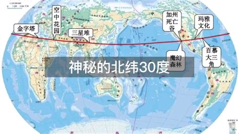 中国北纬30度和世界北纬30度未解之谜 —【一点排行】