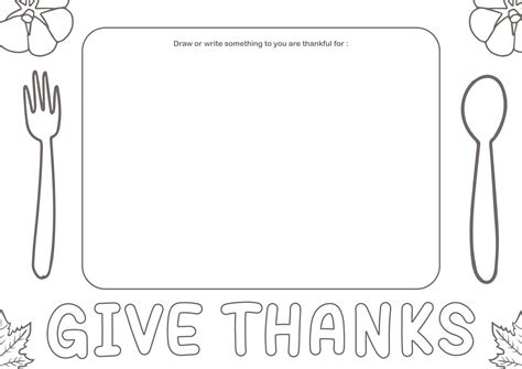 Preschool Thanksgiving Placemats - 15 Free PDF Printables | Printablee