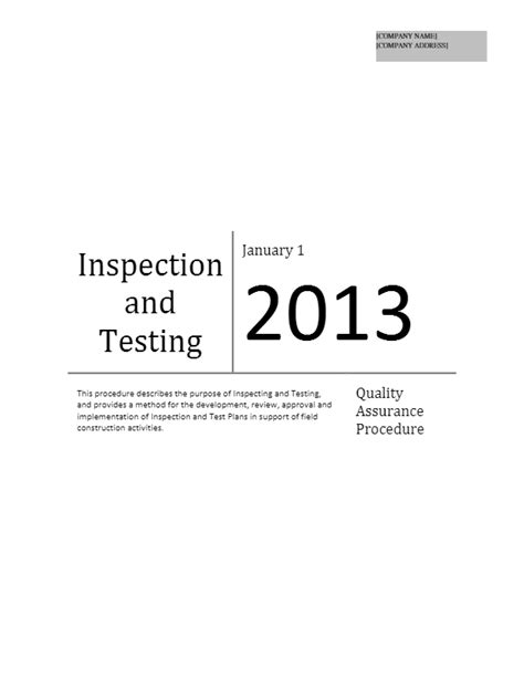 Image result for Inspection and Testing Written Test