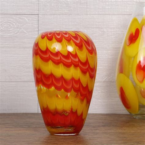 Buy Hand Blown Frill Vase from Home Centre at just INR 1795.0