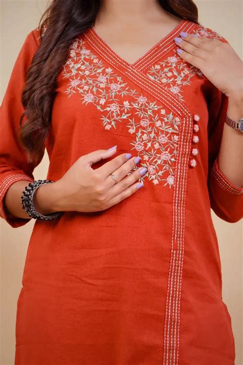 Ethnic Embroidered Cotton Kurta Set – Comfort & Elegance – Qurbat