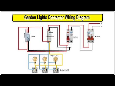 Image result for Single Line Diagram for Compound Lighting with Timer Contactor