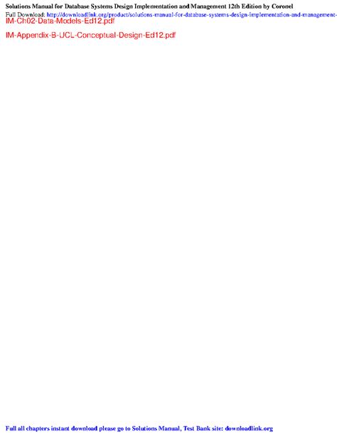 Data Models Answers - IM-Ch02-Data-Models-Ed12 IM-Appendix-B-UCL ...