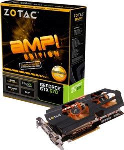 ZOTAC NVIDIA AMP! Edition GeForce GTX 670 (ZT-60302-10P) 2 GB DDR5 ...