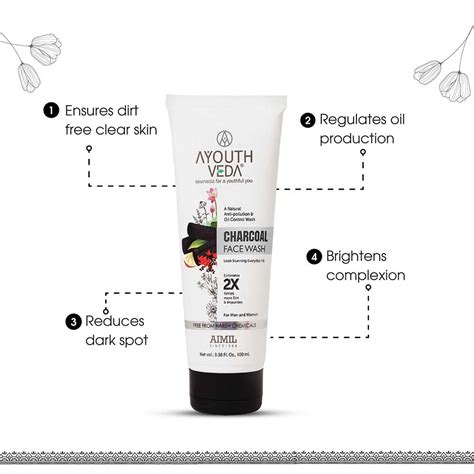 Buy Charcoal Face Wash Natural solution to protect Skin from pollution ...