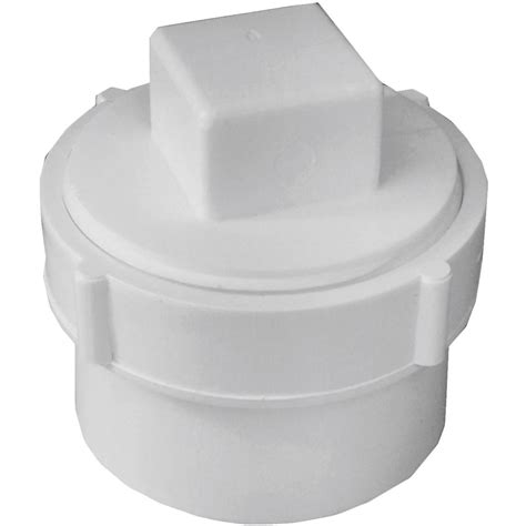 Charlotte Pipe 3 In. SPG x 3 In. FIP Schedule 40 DWV PVV Cleanout with ...