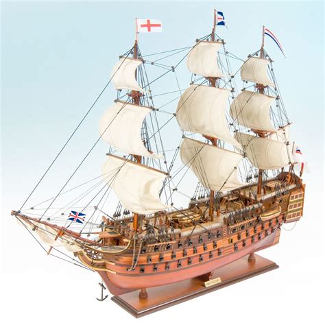 Buy Seacraft Gallery HMS Victory Wooden Model Ship 37.4"- Fully ...