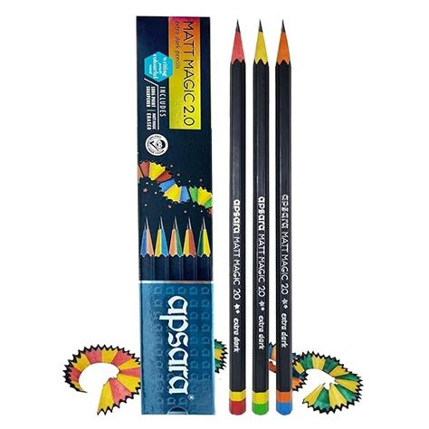 Apsara Matt Magic Pencil 2.0 [Pack of 10] : Amazon.in: Home & Kitchen