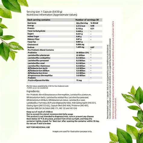 Buy MOJOCARE ESSENTIAL PRE PROBIOTIC FOR GUT HEALTH AND DIGESTION 30 ...