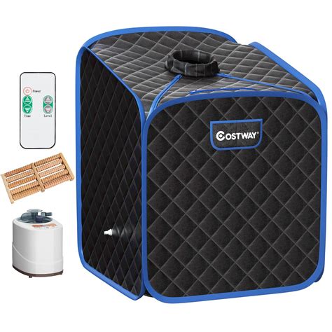 Buy COSTWAY Portable Steam Sauna Tent, Folding Personal Full Body Spa ...