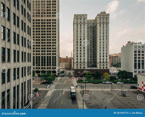 View of Cadillac Square, in Downtown Detroit, Michigan Stock Image - Image of district, overlook ...