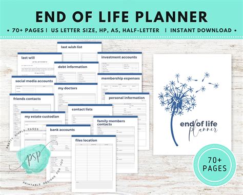 Free Printable End-Of-Life Planner