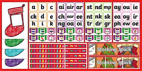 Stocking Stack Phonics Resource and Display Pack