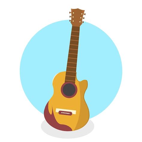 Guitar vector flat style download | Premium Vector