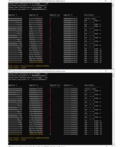 Booth Algorithm for Multiplication 的图像结果