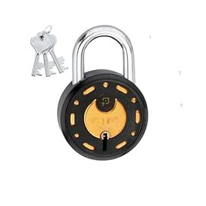 Azco Round Padlock Small Size 52mm | Steel Body | 7 Levers | Heavy Duty ...