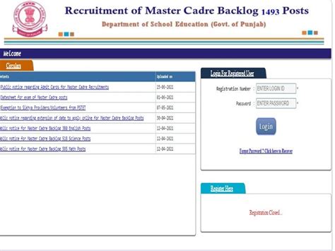 Punjab Education Recruitment Board Master Cadre Admit Card 2021 Out ...