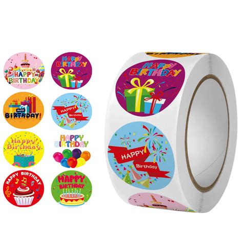 Happy Birthday Sticker Roll - 500 Stickers – Giftoo