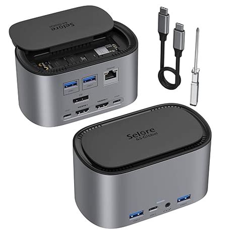 USB C Laptop Docking Station, SELORE USB C Triple Disaply Docking ...