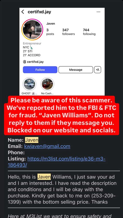 Popular "fake cashiers checks" scam. Be alert while selling your car ...