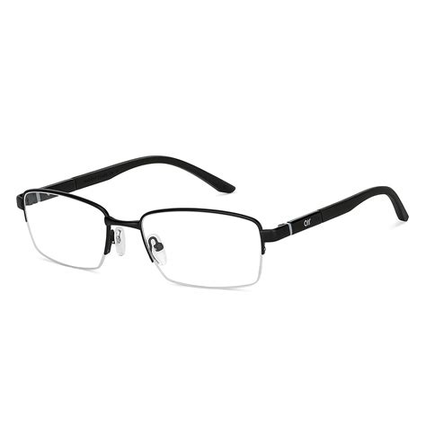 Black Half Rim Rectangle Lenskart Air Comfort LA E12874-C2 Eyeglasses
