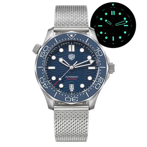 Watchdives WD007 Titanium NTTD Dive Watch - Mesh strap – DREAM WATCHES