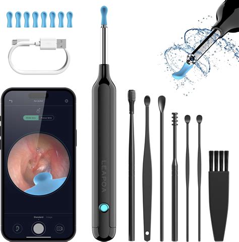 Amazon.com: LEAPOA Ear Wax Removal, Ear Cleaner with Camera and Light, Ear Cleaning Kit with 7 ...