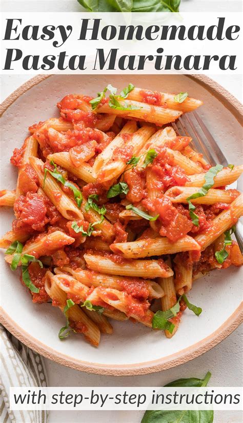 Pasta Marinara (Quick & Homemade) - Nourish and Fete