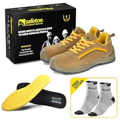 SAFETOE Mens Steel Toe Safety Shoes ASTM F2413-18 India | Ubuy
