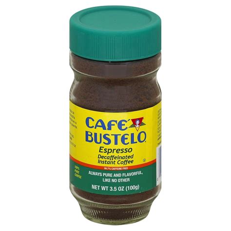 Cafe Bustelo Decaf Instant Espresso Coffee 3.5 oz - Rich Flavor ...