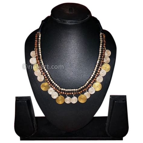 Buy Online Tribal Handcrafted Dhokra Necklace Design 6 - Ritikart
