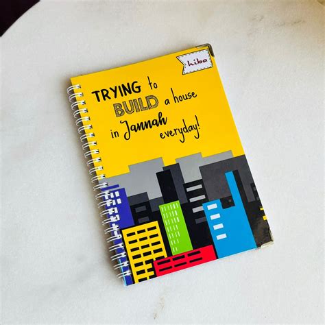 [A5 Notebook] Build a House in Jannah | Hiba | Islamic Books & Accessories