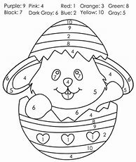 Image result for Color by Number Bunny