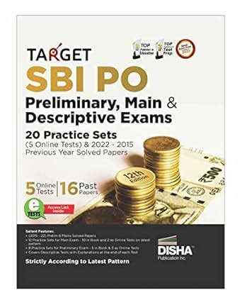 Buy Target SBI Bank PO Preliminary, Main & Descriptive Exams - 20 ...