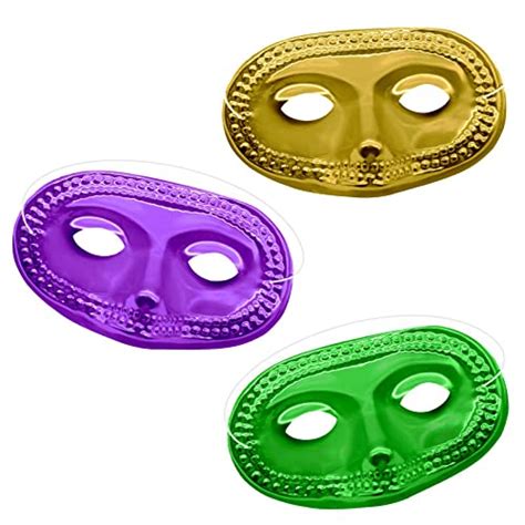 Buy PhyLence 24 Piece Mardi Gras Masks Bulk - Gold Purple Green ...