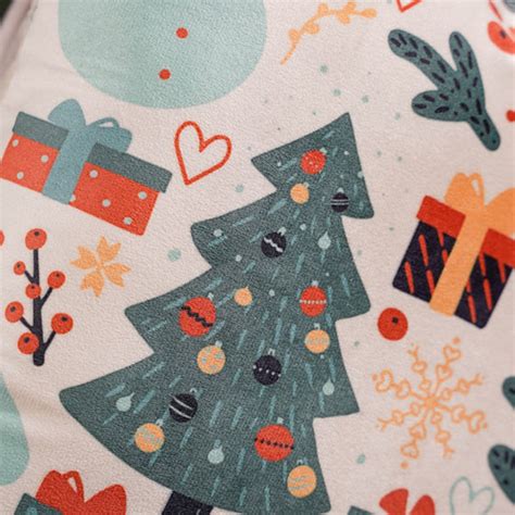 Winter Graphic Velvet Cushion Cover 16 X 16 Inch Online - Premium ...