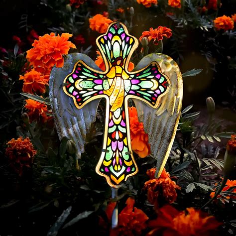 Stained Glass Cross Suncatcher