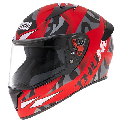 Studds Thunder D7 Decor With Spoiler Matt Red N9 | Shop Helmets at ...
