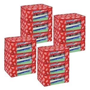 Kuber Industries Set of 12 Saree Storage Bags | 9 Inch | Storage Bag ...