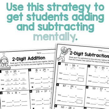 Image result for Split Strategy Addition and Subtraction