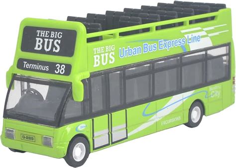 Buy Ailejia City Sightseeing Double Decker Bus Toy Diecast New York ...