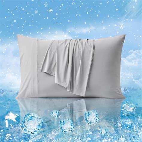 Amazon.com: Cozy Bliss Cooling Pillowcases for Hot Sleepers, Q-Max 0.4 ...