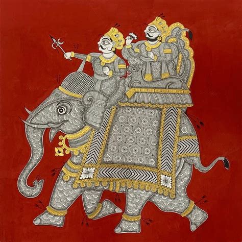 Buy Raja ki Sawari: Phad Painting | Rajasthan Artwork | MeMeraki