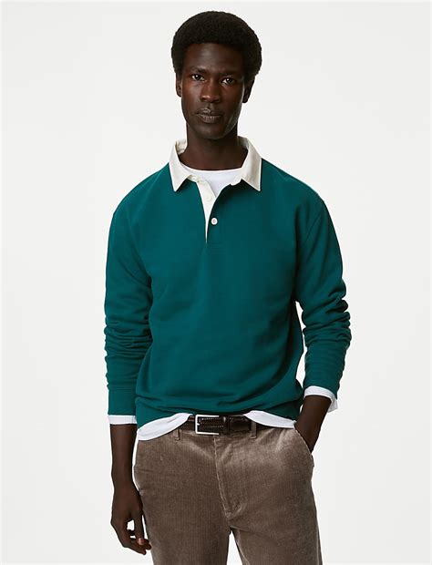 Buy Pure Cotton Rugby Shirt at Marks & Spencer