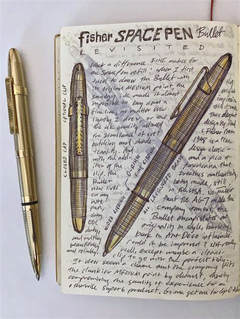 Self-portrait of a Fisher Space Pen Bullet in brass : r/pens