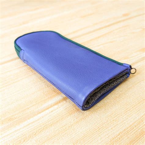 Colour Block Pen Pouch - Cornflower Green – The Black Canvas
