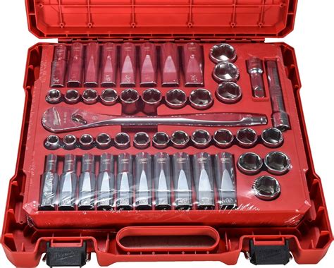 Milwaukee 47-Piece 12 in. Drive Ratchet and Socket Set, Metric and SAE in Nepal at NPR 46709 ...