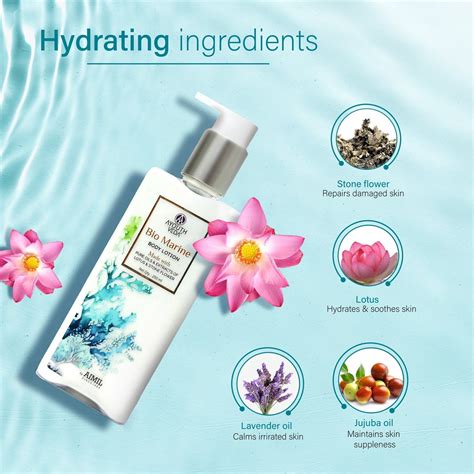 Bio Marine Body Lotion with Lotus & Stone Flower for Deeply Hydrated S ...
