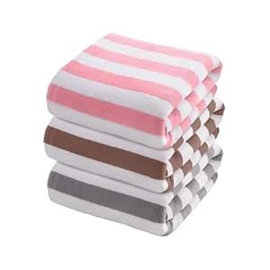 MAXOSHINE Microfiber Towels for Bath Large Size-Super Soft Coral Fleece ...